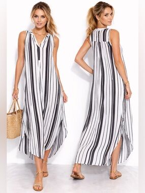 Cupio Striped Summer Sleeveless Dress